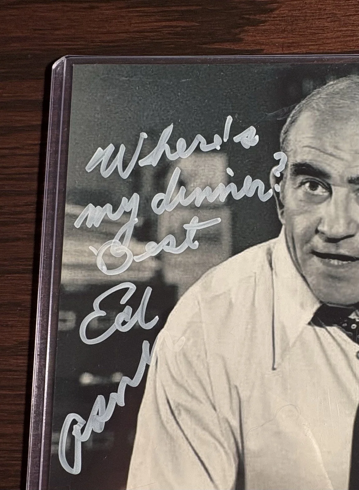 Ed Asner — Ed Asner, Signed 8x10 Photo, JSA Authentication, image 2