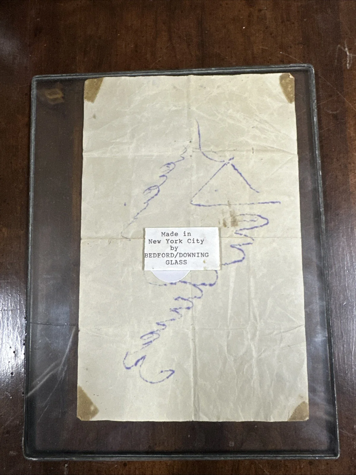Desi Arnaz — Rare Desi Arnaz Signed Autographed Fabric In glass I Love Lucy, image 2