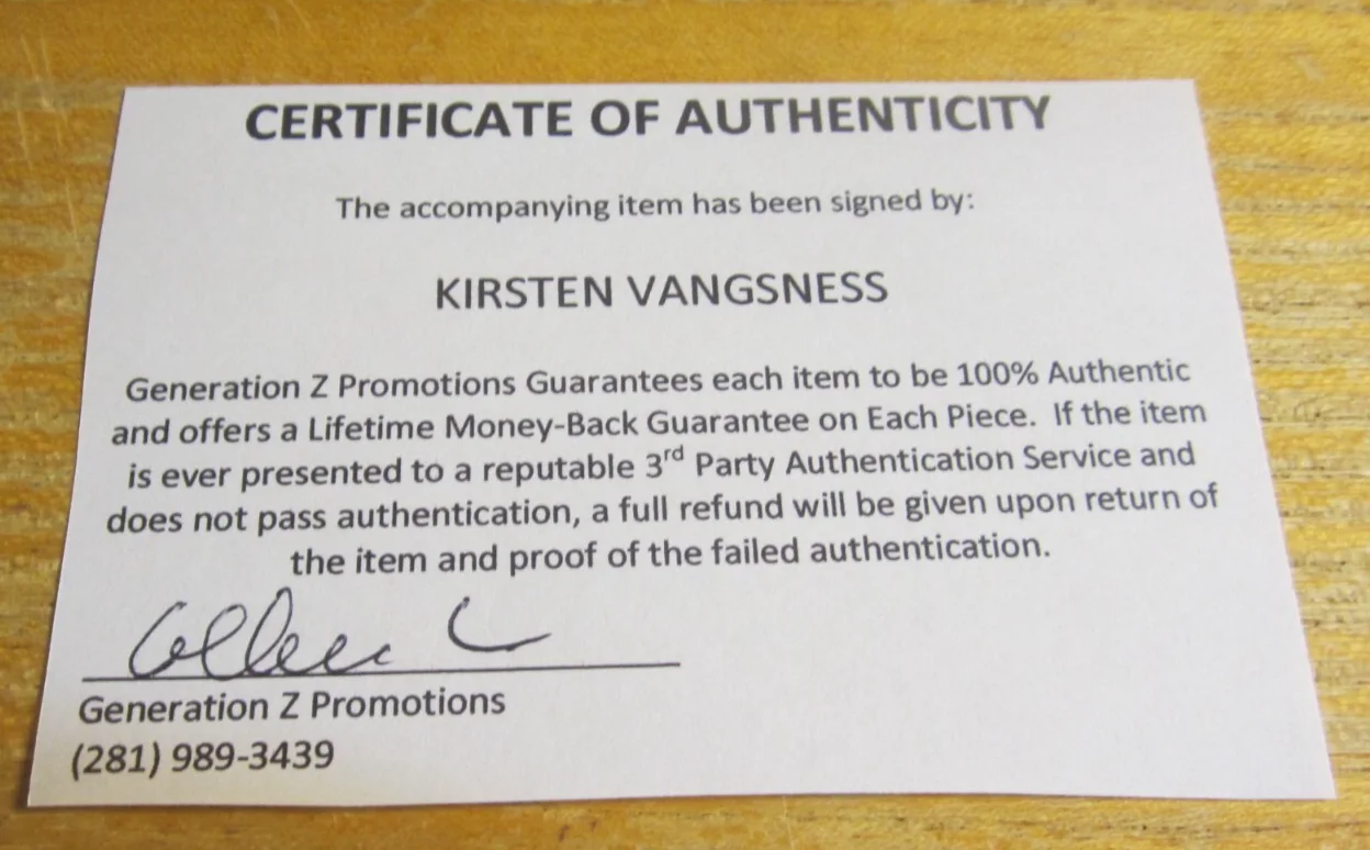 Kirsten Vangsness — Kirsten Vangsness Autographed Signed 4X6 Photo Card "Kill Me, Deadly", изображение 3