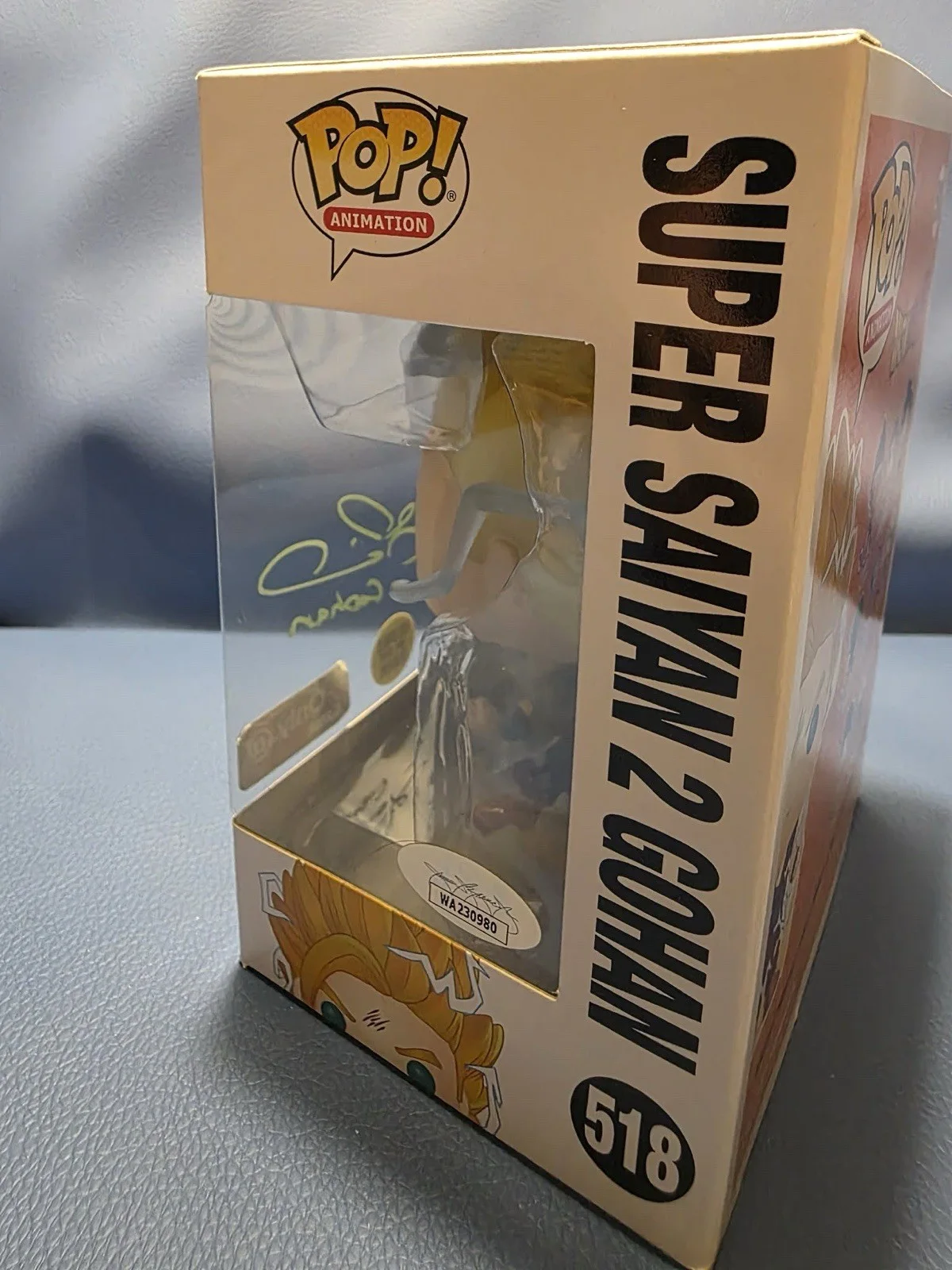 Gohan — Funko Pop Dragon Ball Z Super Saiyan Gohan Autographed JSA Certified Glow, изображение 4