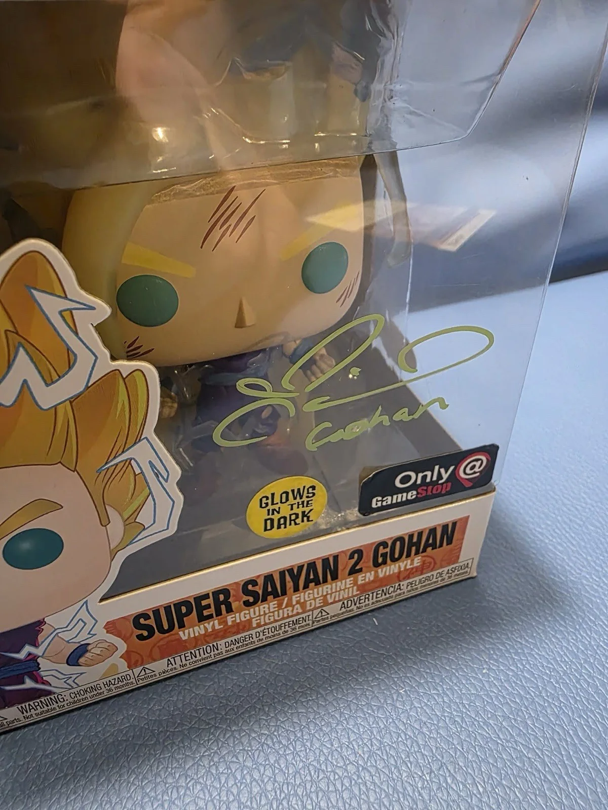 Gohan — Funko Pop Dragon Ball Z Super Saiyan Gohan Autographed JSA Certified Glow, изображение 5