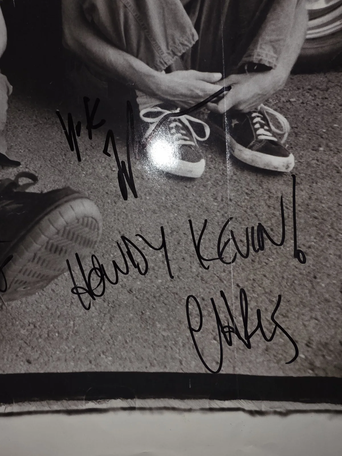 FOO FIGHTERS Dave Grohl Taylor Hawkins Chris Shiflett Signed Autograhed 18x24, image 4