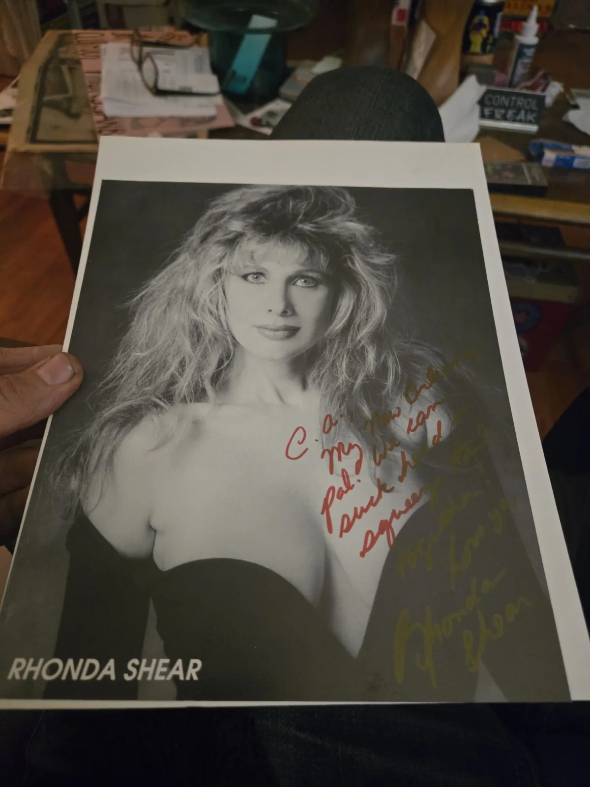 Rhonda Shear Autograph Signed Tv Star Up All Night 90s Signed Photo, image 2