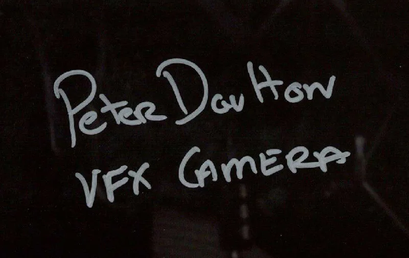 PETER DAULTON SIGNED 11x14 PHOTO ILM CAMERAMAN BACK TO THE FUTURE BECKETT BAS, image 2