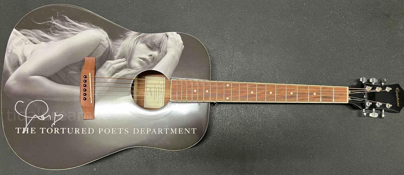Taylor Swift Signed Official The Tortured Poets Department TTPD Numbered Guitar, image 2