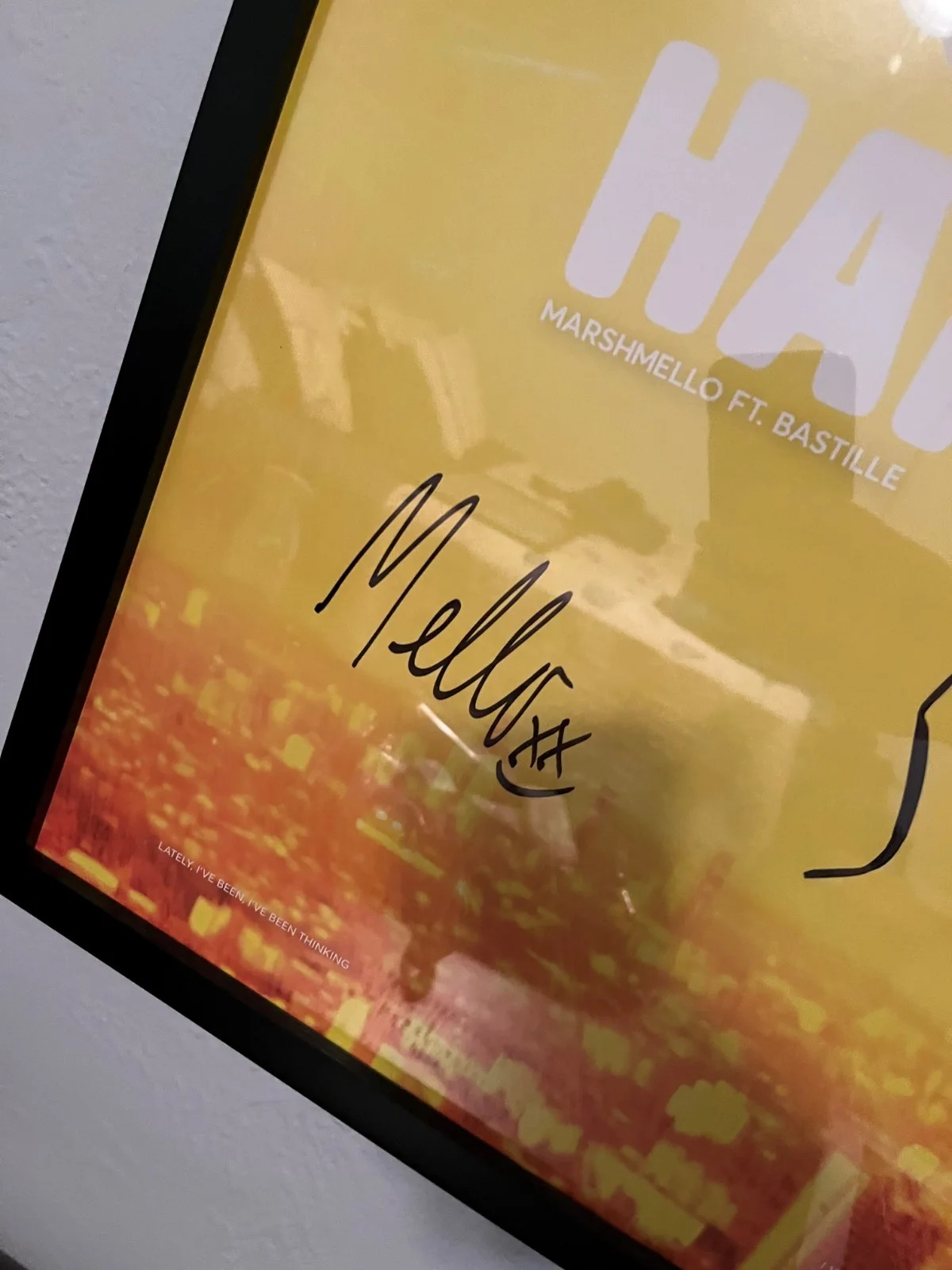SIGNED DJ Marshmello Happier Limited 18”x24” Poster (frame not included), image 2