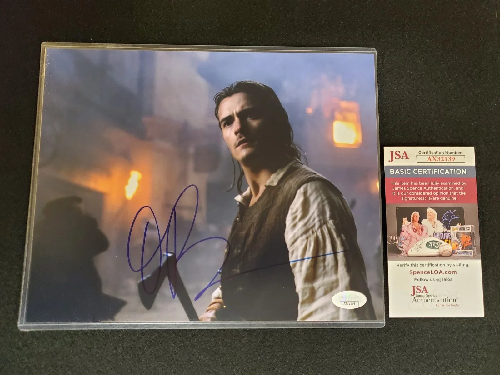 Orlando Bloom — ORLANDO BLOOM Signed Autograph JSA COA PIRATES OF THE CARIBBEAN LOTR 8x10 Photo