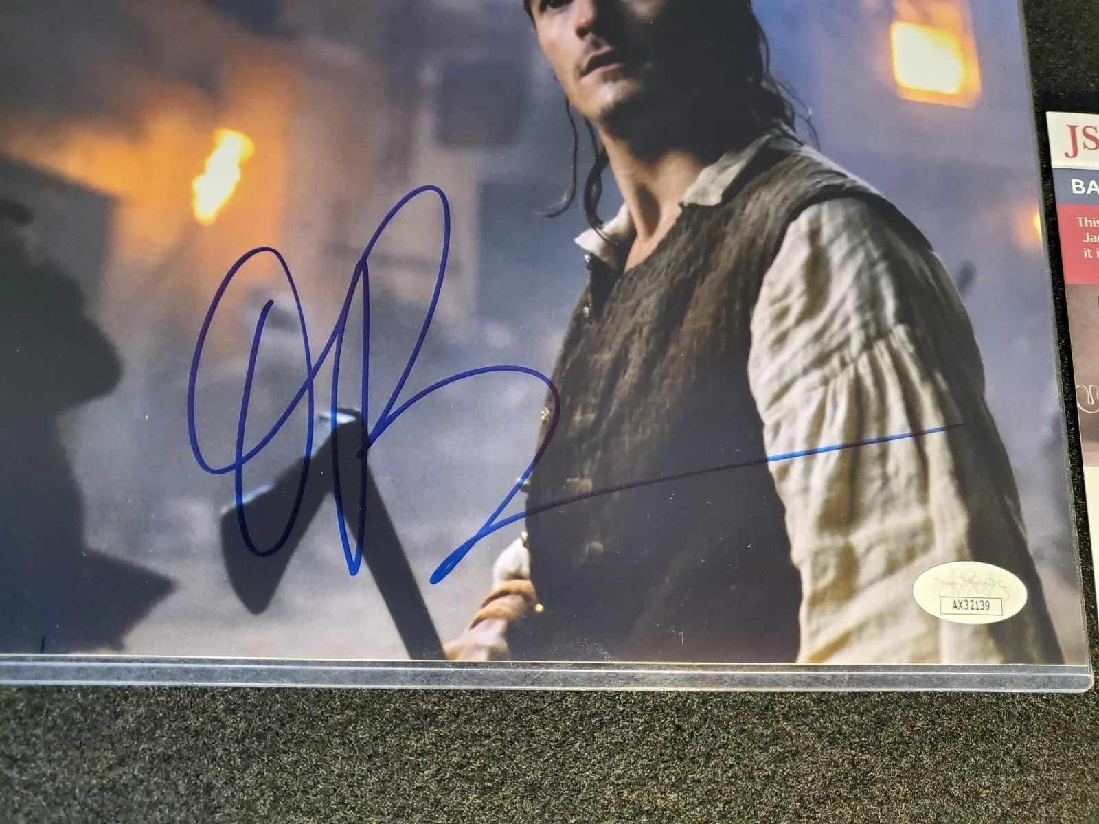 Orlando Bloom — ORLANDO BLOOM Signed Autograph JSA COA PIRATES OF THE CARIBBEAN LOTR 8x10 Photo, изображение 2