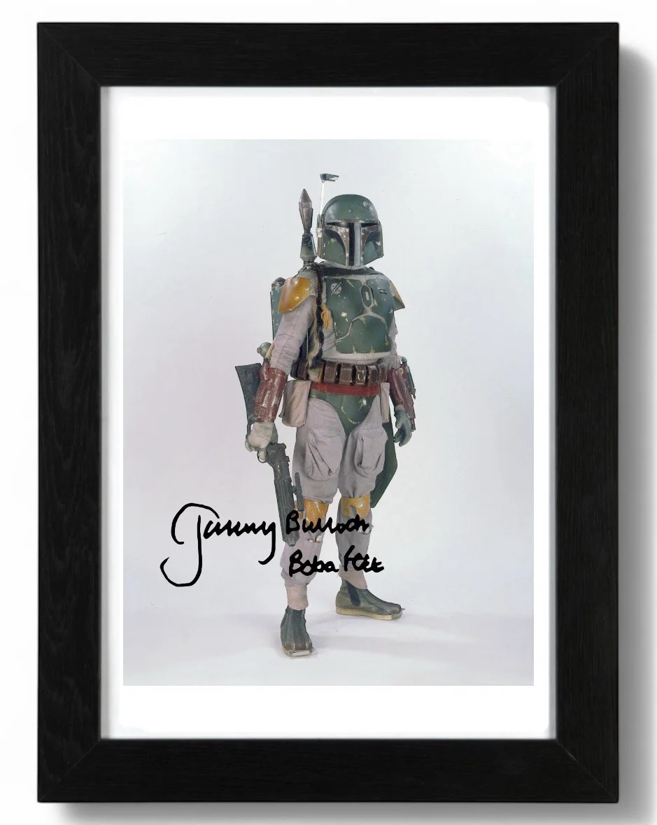 Jeremy Bulloch Signed Autograph PHOTO Pre Print 6x4/A4/ Framed, изображение 2