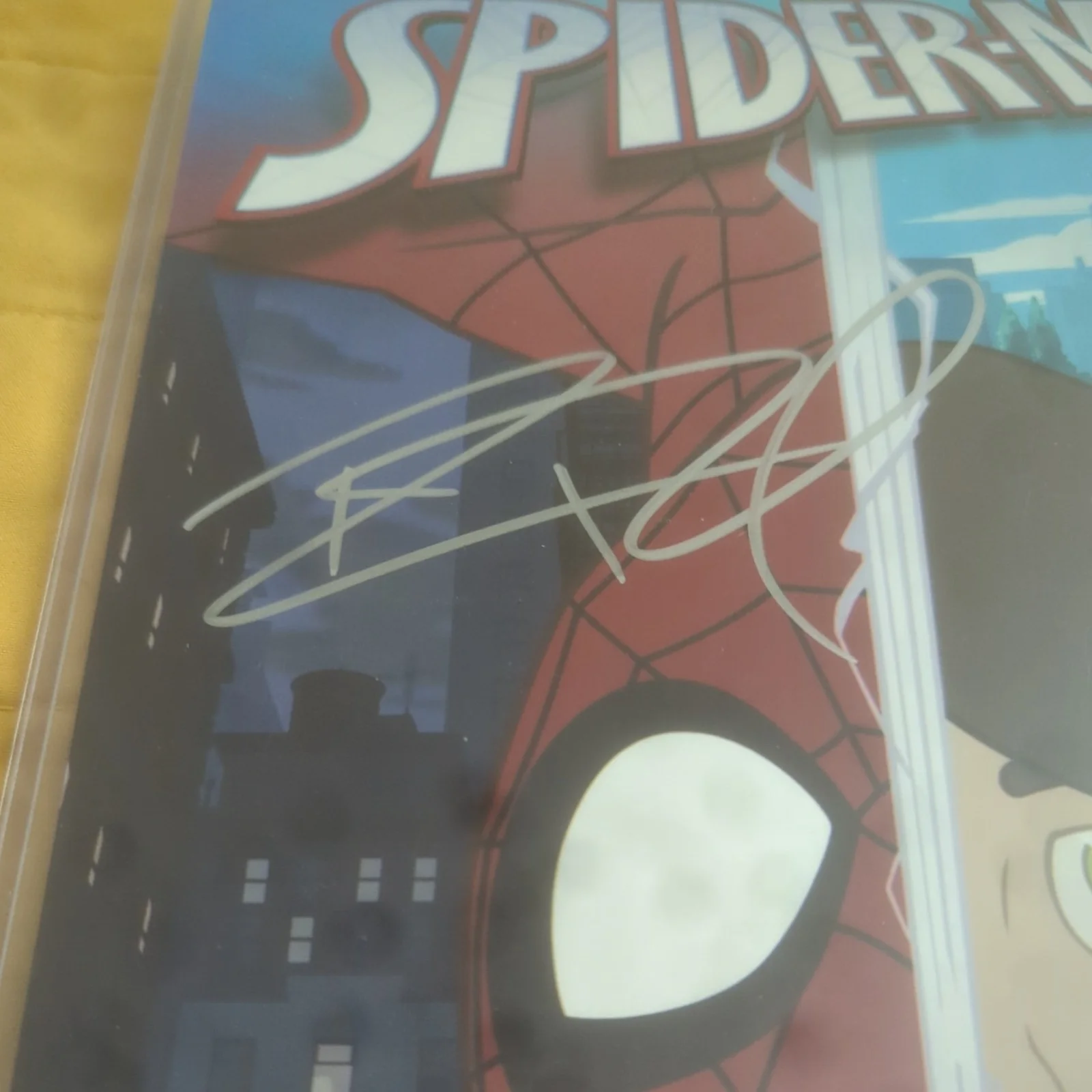 ROBBIE DAYMOND — Robbie Daymond Spider-Man 8x10 Photo Signed Autograph letter of Authenticity, изображение 2