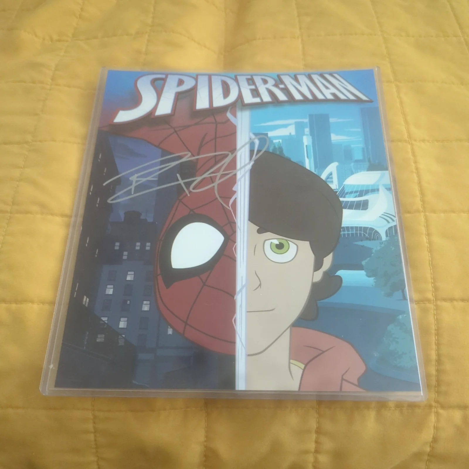 ROBBIE DAYMOND — Robbie Daymond Spider-Man 8x10 Photo Signed Autograph letter of Authenticity, изображение 4