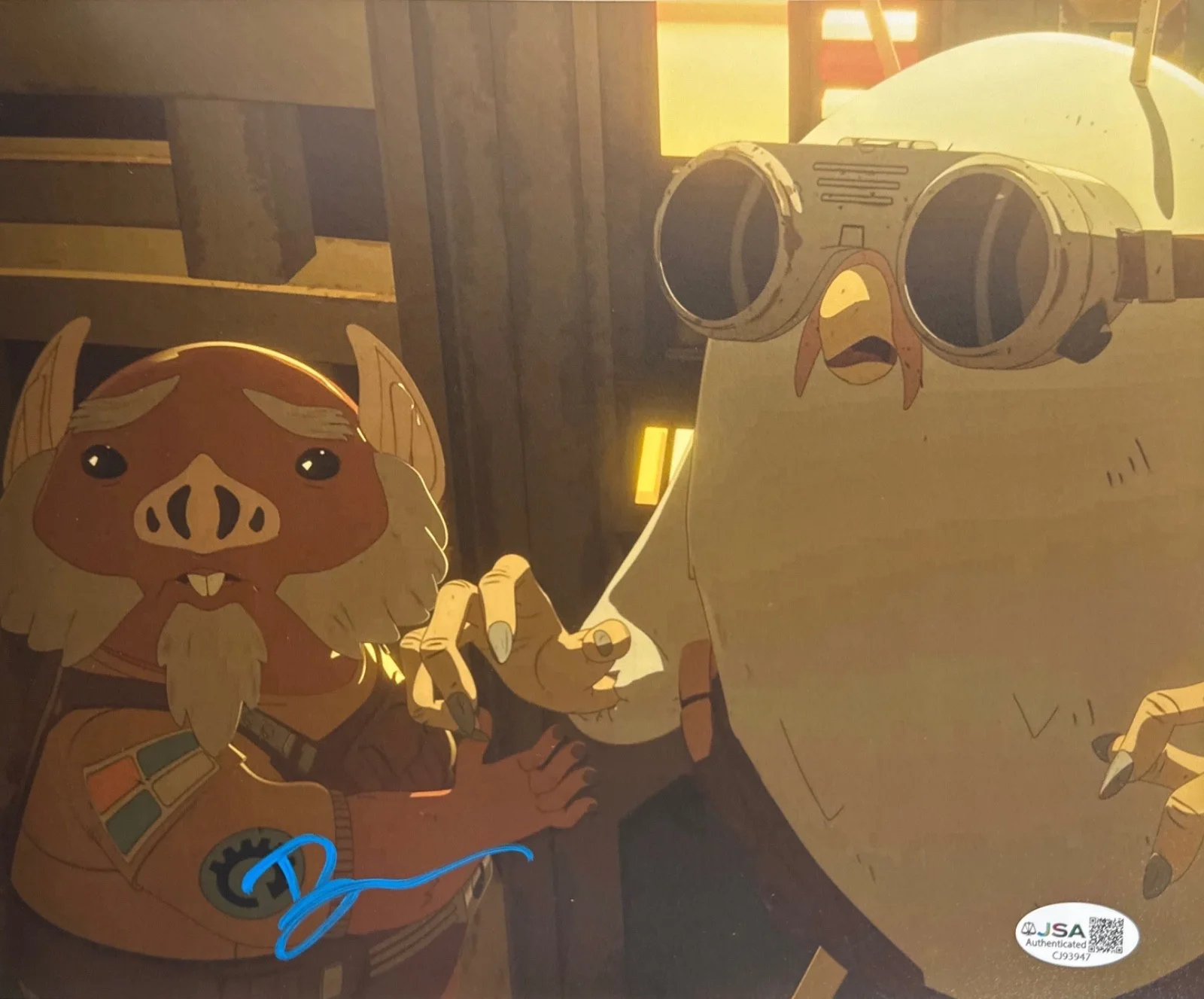 Bobby Moynihan — Bobby Moynihan Signed 8x10 Star Wars Resistance Photo JSA CJ93947