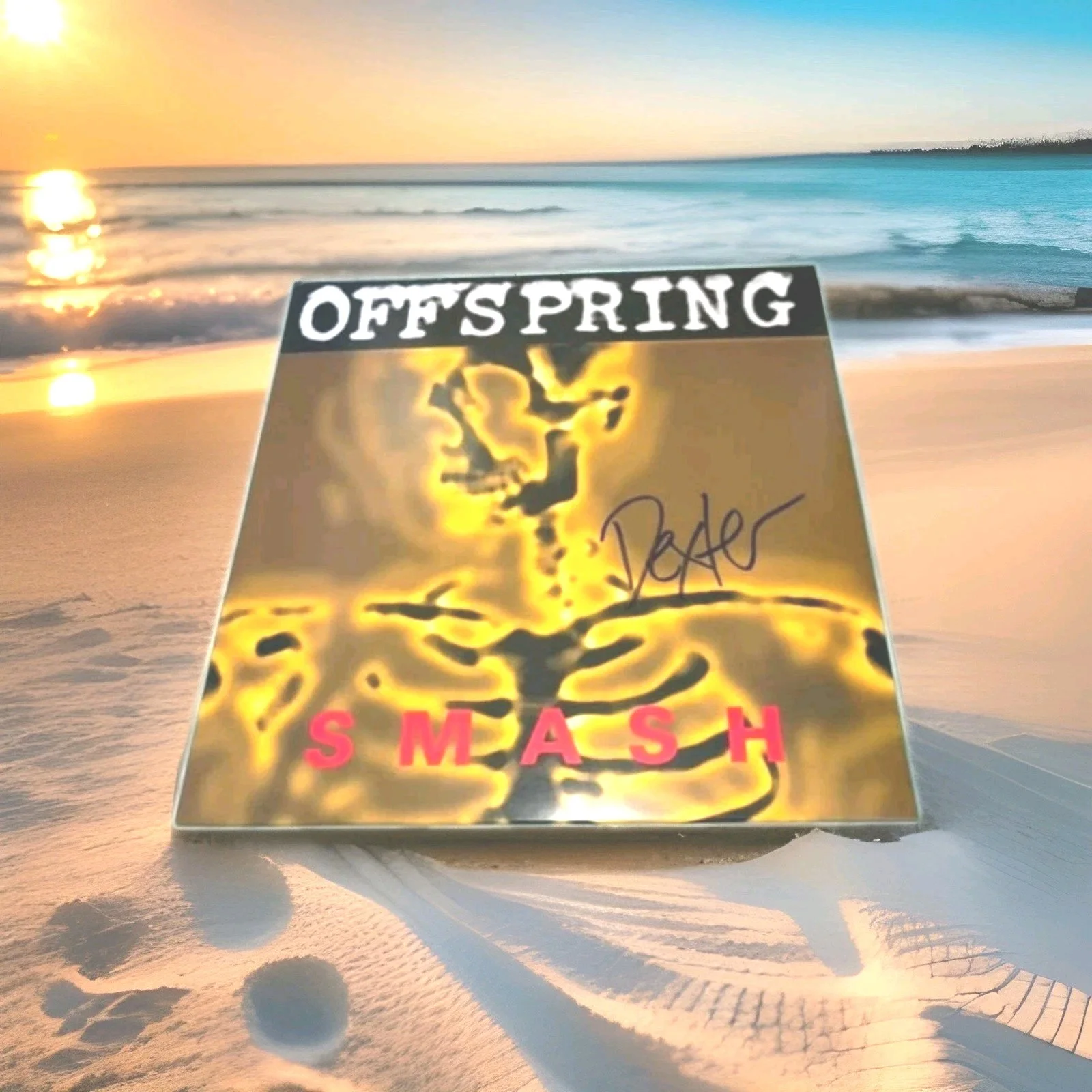 The Offspring Signed Dexter Holland SMASH Vinyl Record RACC Bought RTS, изображение 2