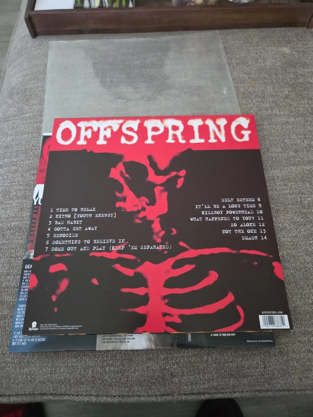 The Offspring Signed Dexter Holland SMASH Vinyl Record RACC Bought RTS, изображение 5