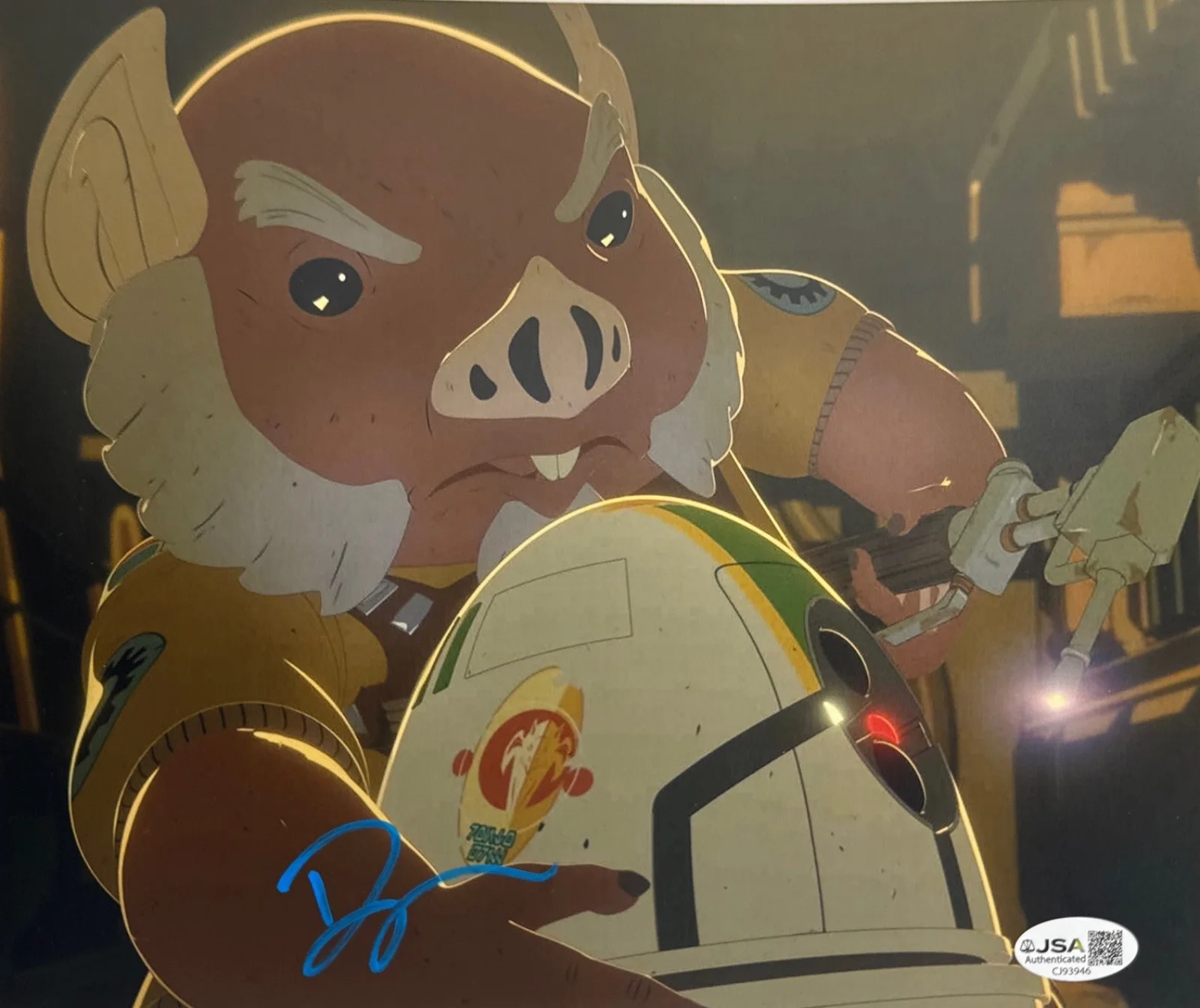 Bobby Moynihan — Bobby Moynihan Signed 8x10 Star Wars Resistance Photo JSA CJ93946