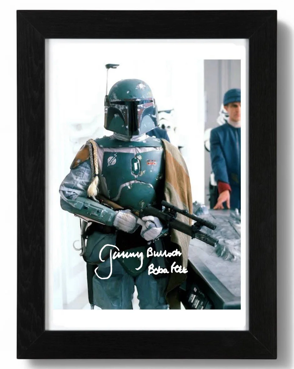 Jeremy Bulloch Signed Autograph PHOTO Pre Print 6x4/A4/ Framed, изображение 2