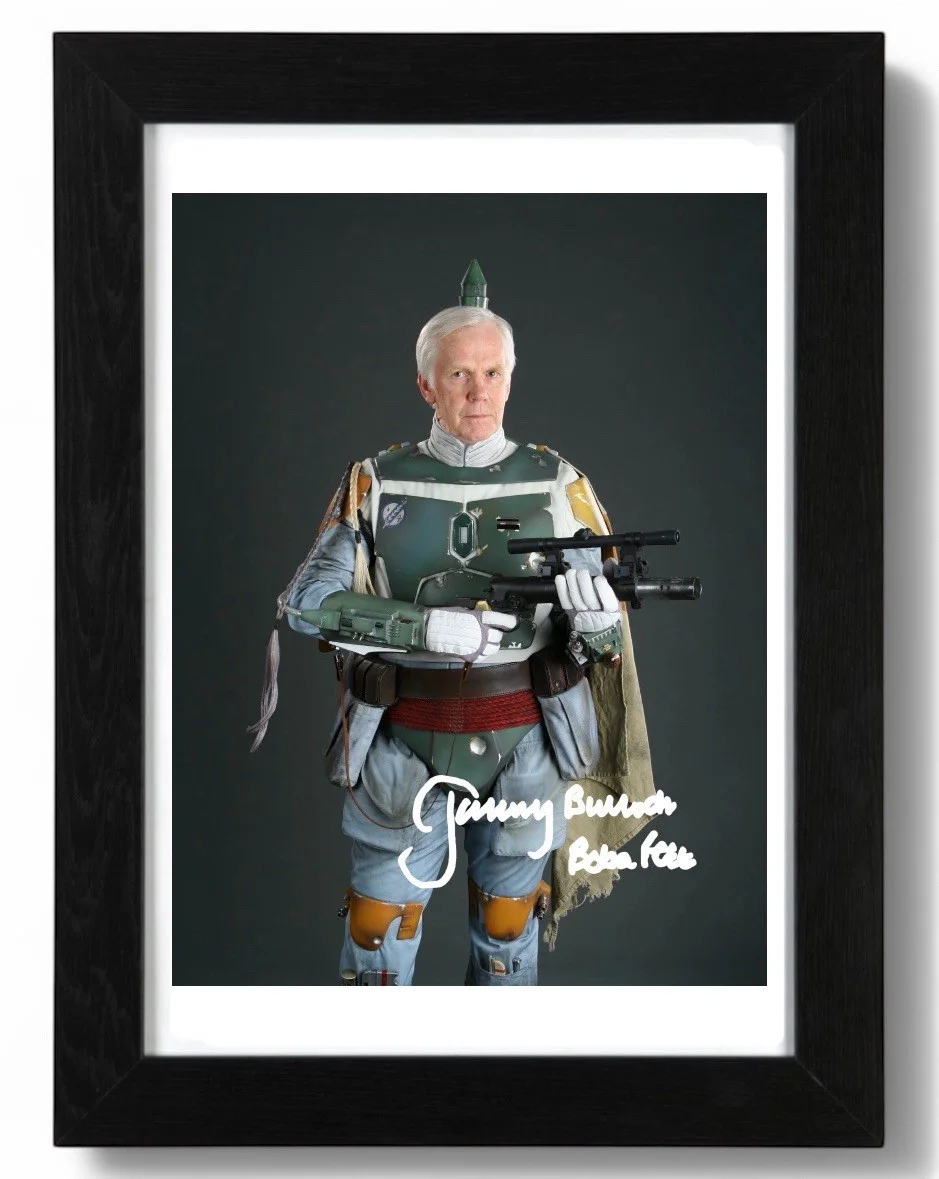 Jeremy Bulloch Signed Autograph PHOTO Pre Print 6x4/A4/ Framed, изображение 2