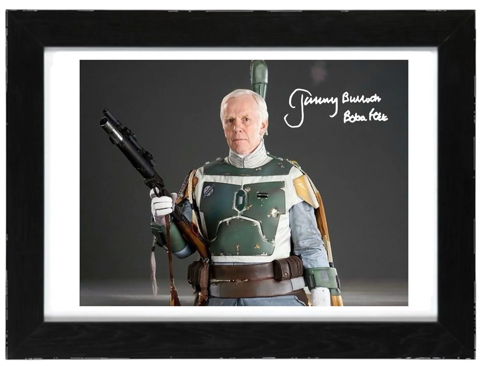 Jeremy Bulloch Signed Autograph PHOTO Pre Print 6x4/A4/ Framed, изображение 2