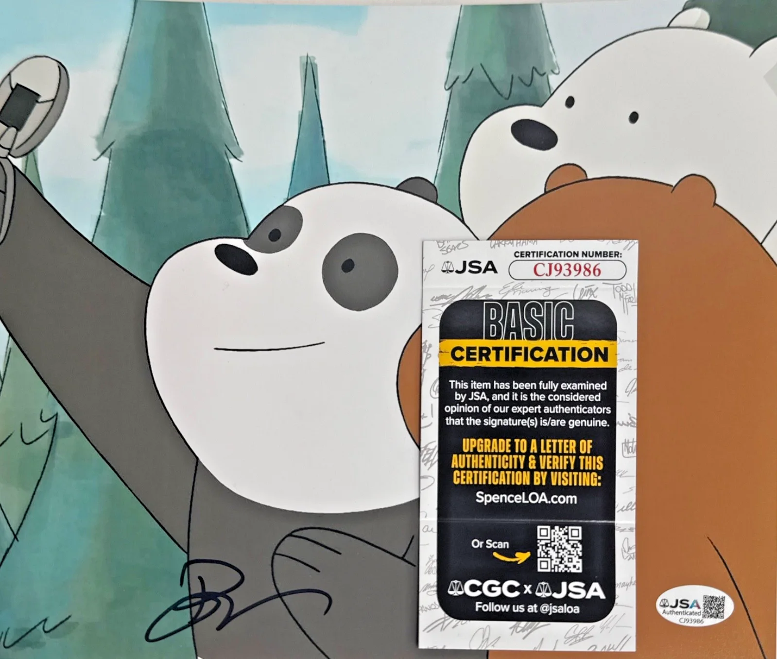 Bobby Moynihan — Bobby Moynihan Signed 8x10 We Bare Bears Photo JSA CJ93986, image 2