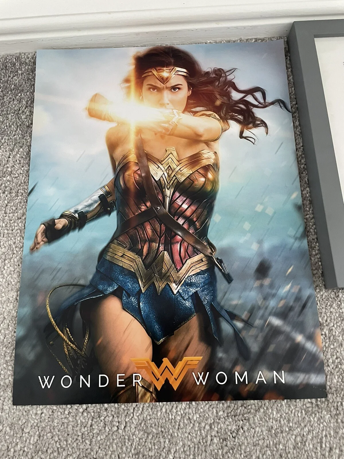 Dc wonder Woman Film Poster Gal Gadot Framed Signed, изображение 3