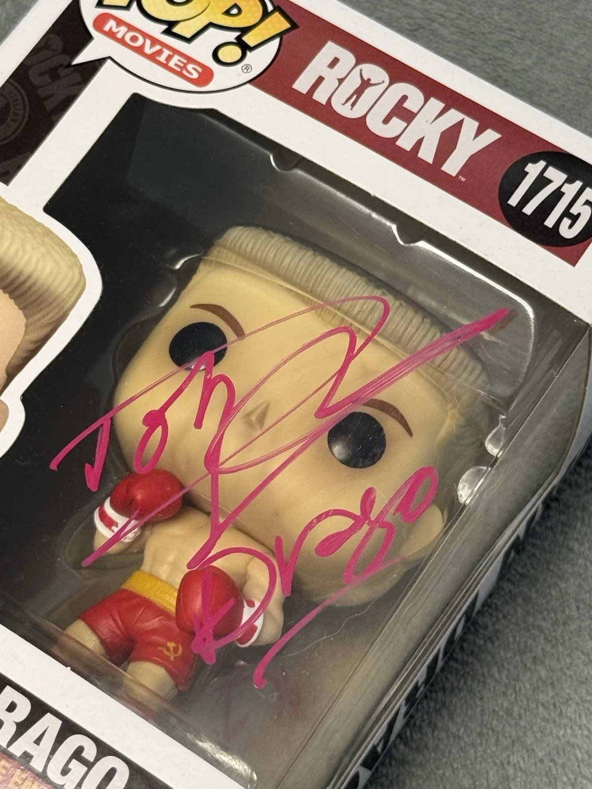 Dolph Lundgren Autographed Signed Ivan Drago Funko Rocky JSA COA, image 2