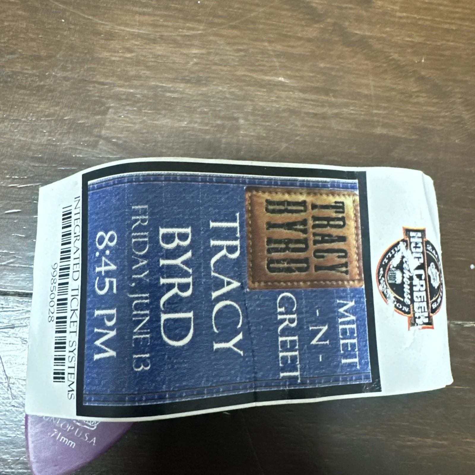 TRACY BYRD COUNTRY ARTIST AUTOGRAPHED ORIGINAL Show Ticket, Guitar Pick, image 3
