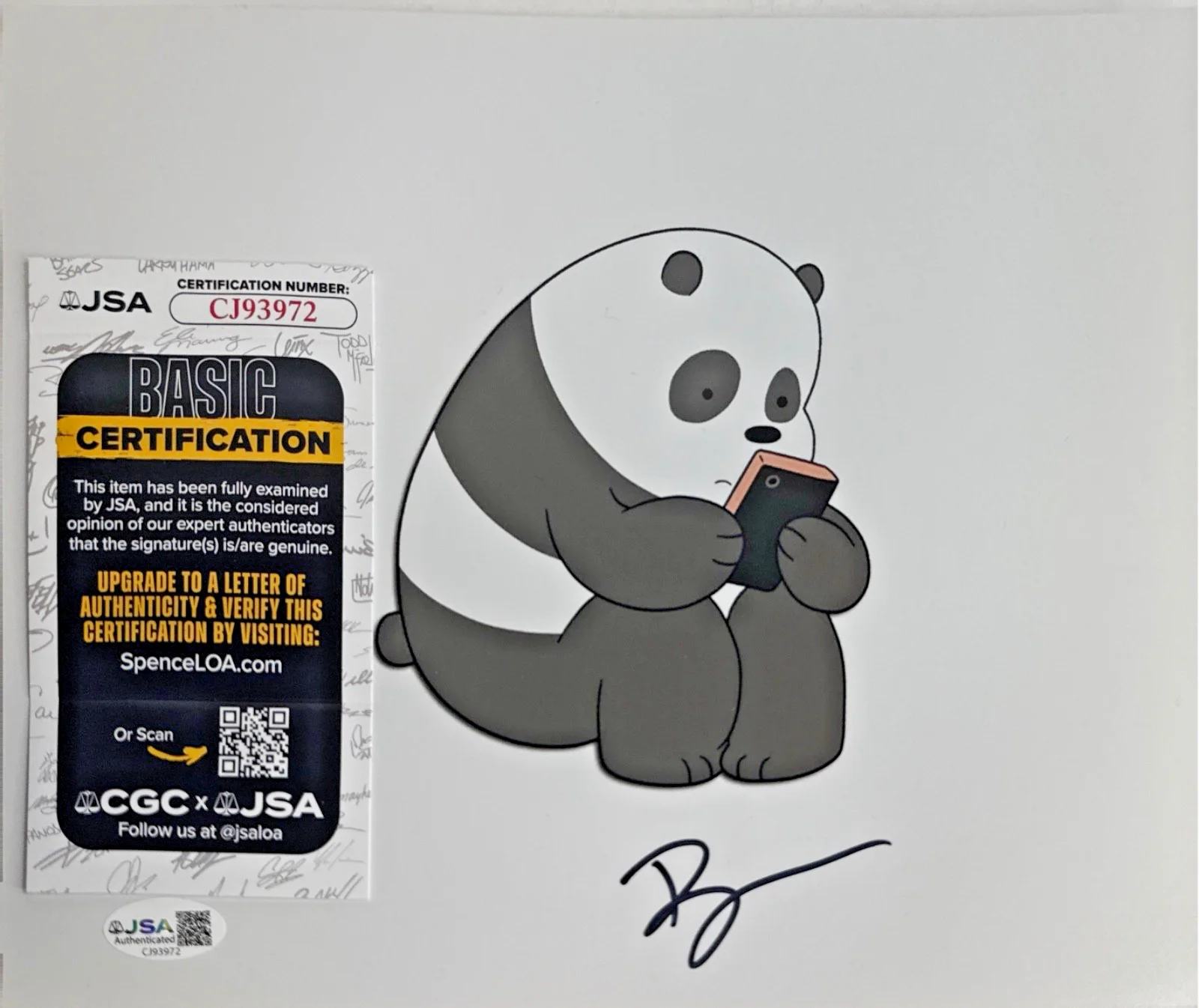 Bobby Moynihan — Bobby Moynihan Signed 8x10 We Bare Bears Photo JSA CJ93972, изображение 2