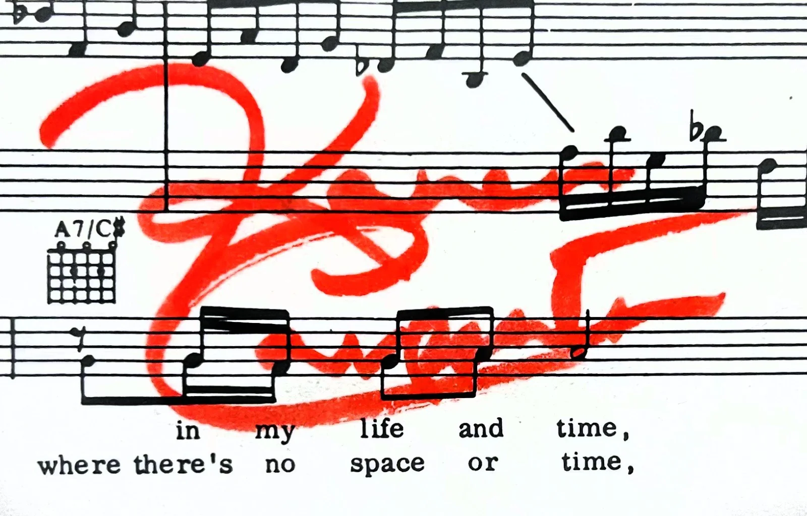 Richard & Karen Carpenter Signed Sheet Music Museum Framed Ready to Display, image 3