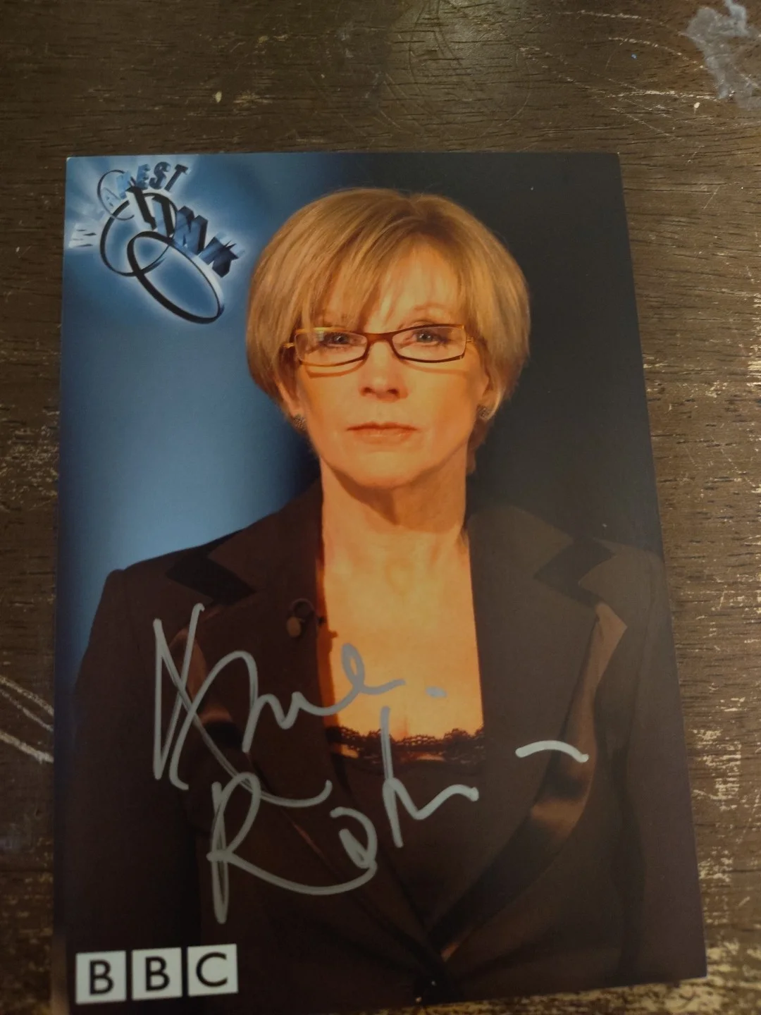 Anne Robinson — Anne Robinson The Weakest Link Autographed 6x4 Photo, image 2