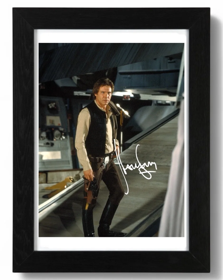 Harrison Ford Signed Autograph PHOTO Pre Print 6x4/A4/ Framed, image 3