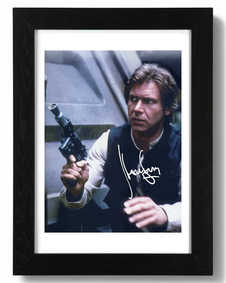 Harrison Ford Signed Autograph PHOTO Pre Print 6x4/A4/ Framed, image 2
