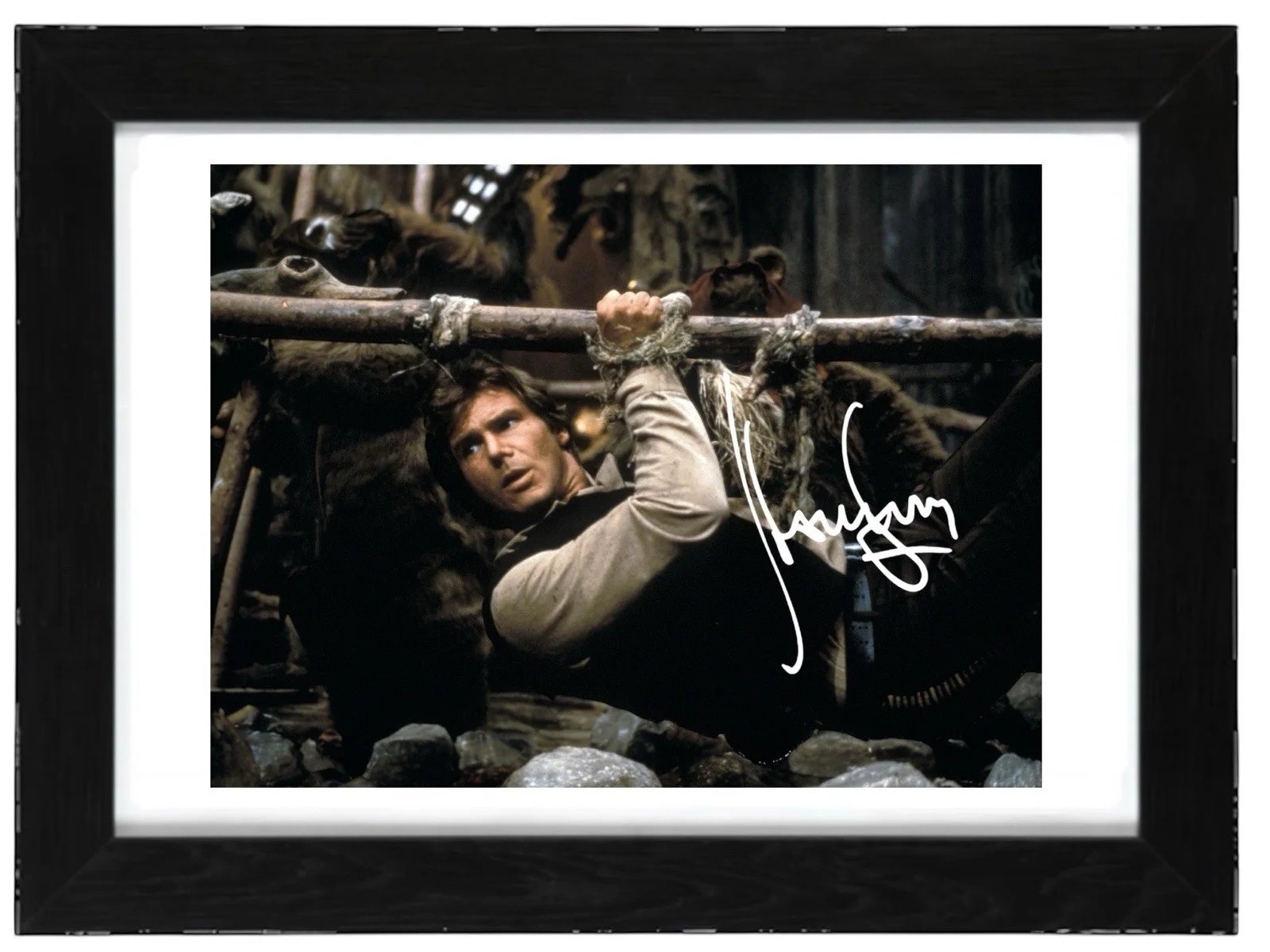 Harrison Ford Signed Autograph PHOTO Pre Print 6x4/A4/ Framed, image 2