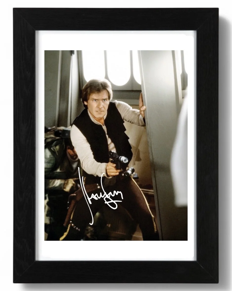 Harrison Ford Signed Autograph PHOTO Pre Print 6x4/A4/ Framed, image 3