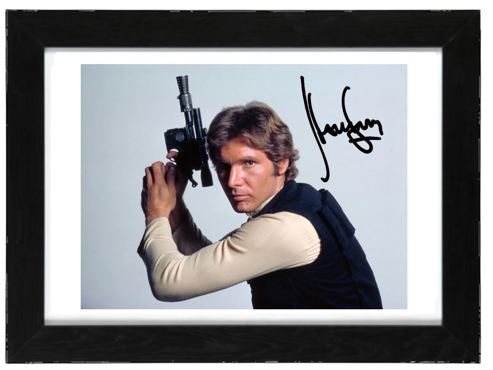 Harrison Ford Signed Autograph PHOTO Pre Print 6x4/A4/ Framed, image 3