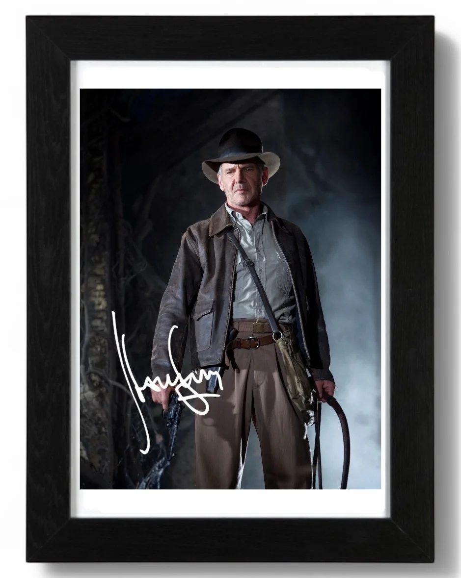 Harrison Ford Signed Autograph PHOTO Pre Print 6x4/A4/ Framed, image 3