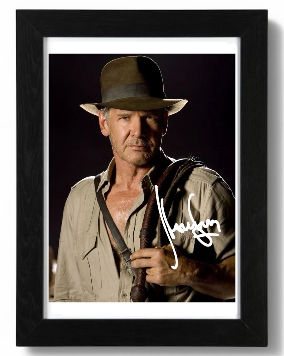 Harrison Ford Signed Autograph PHOTO Pre Print 6x4/A4/ Framed, image 3