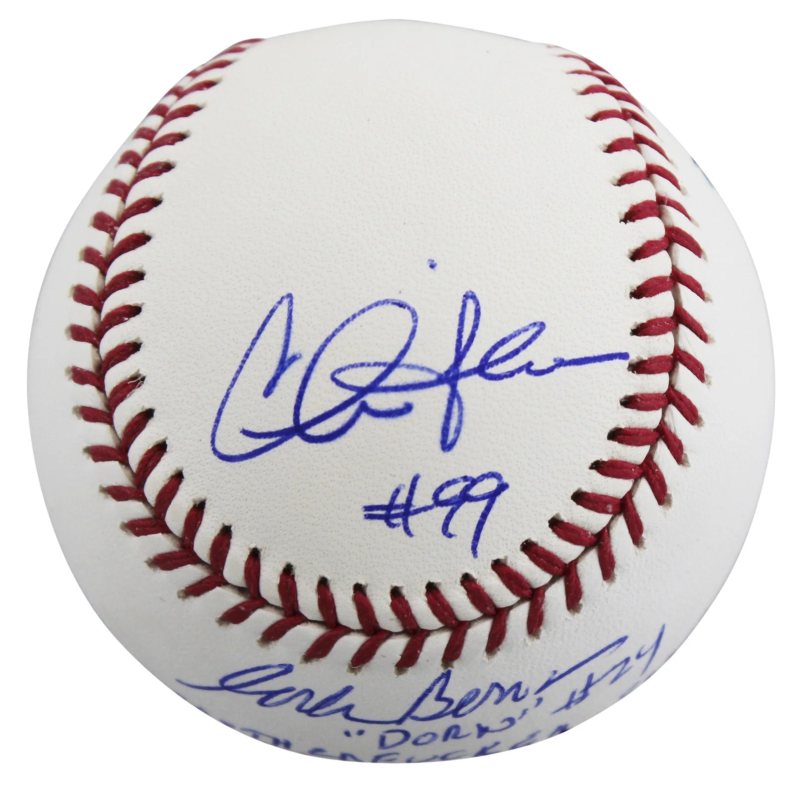Charlie Sheen, Tom Berenger, Corbin Bernsen — Major League (3) Sheen, Berenger & Bernsen w/ Insc Signed Oml Baseball BAS Wit 2, image 3