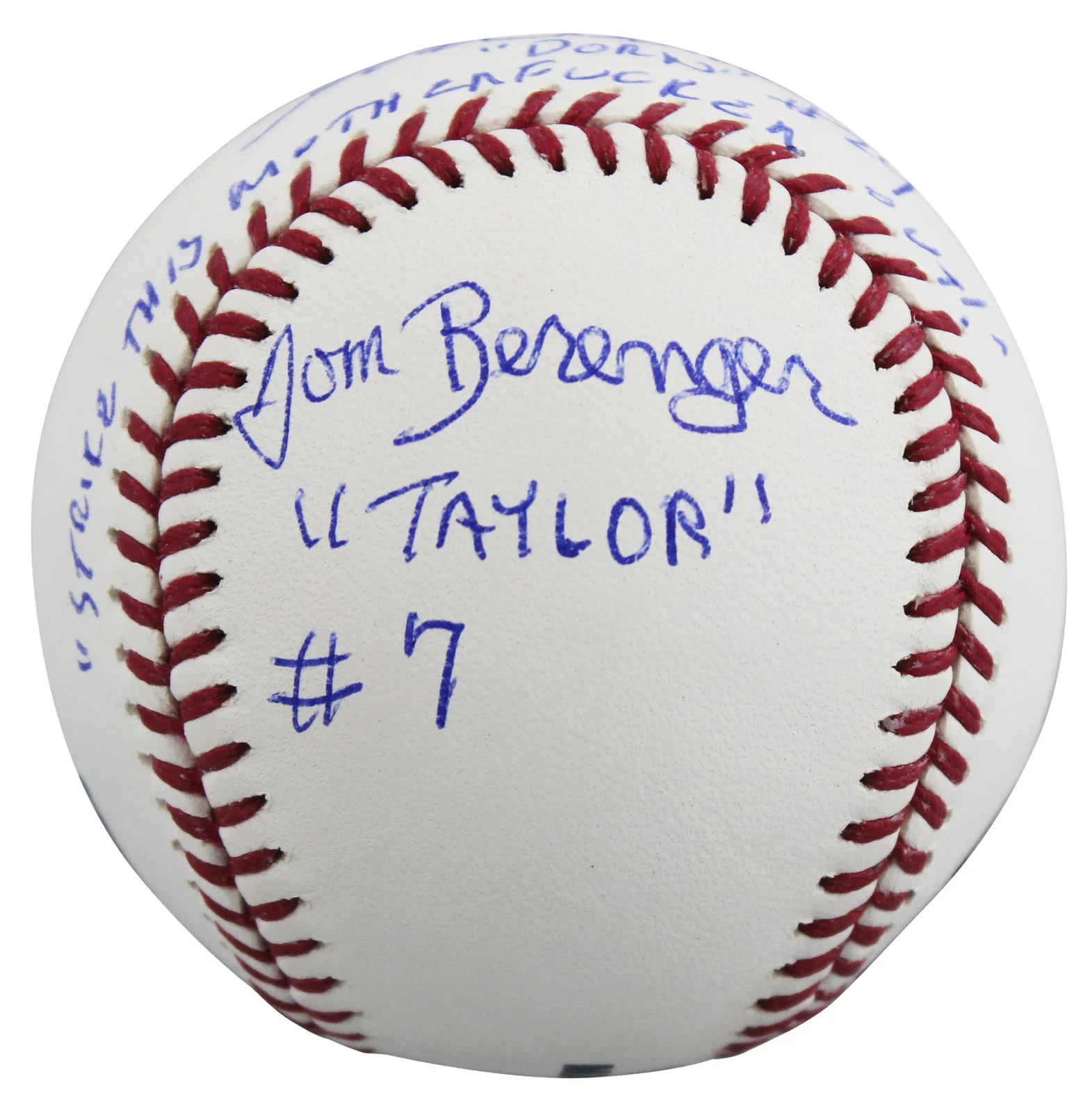 Charlie Sheen, Tom Berenger, Corbin Bernsen — Major League (3) Sheen, Berenger & Bernsen w/ Insc Signed Oml Baseball BAS Wit 2, image 4