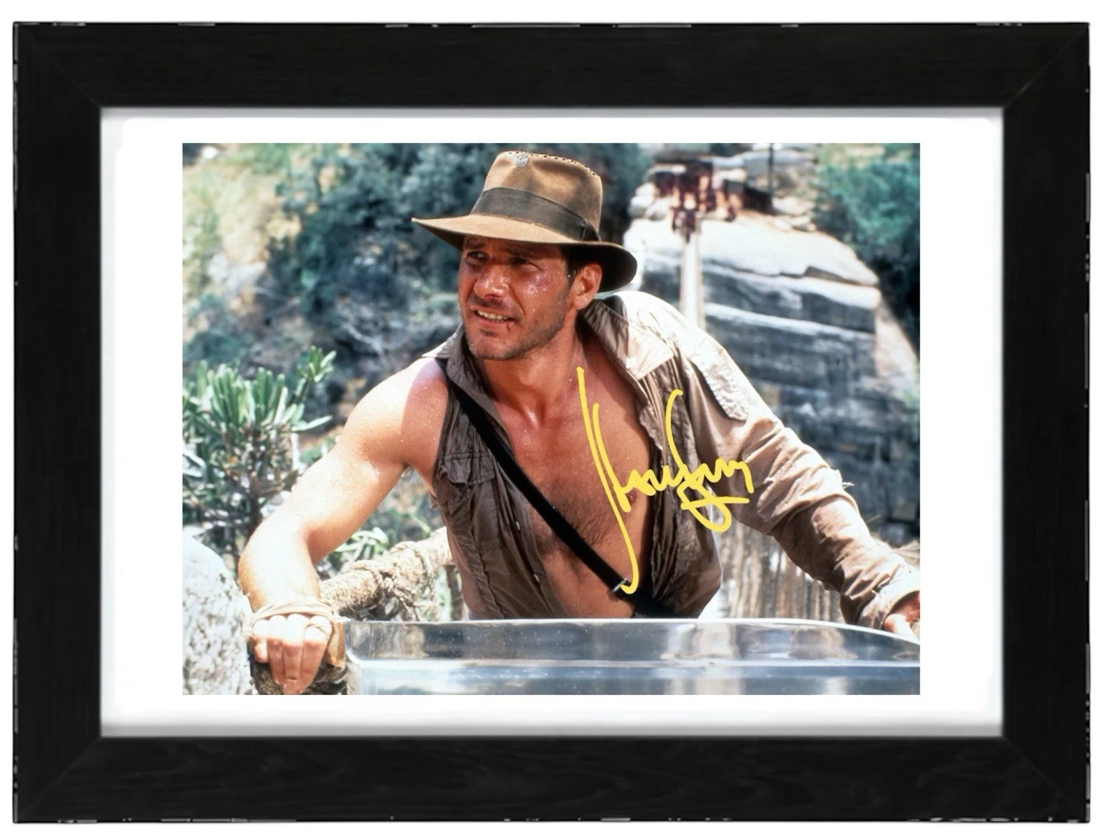 Harrison Ford Signed Autograph PHOTO Pre Print 6x4/A4/ Framed, image 2