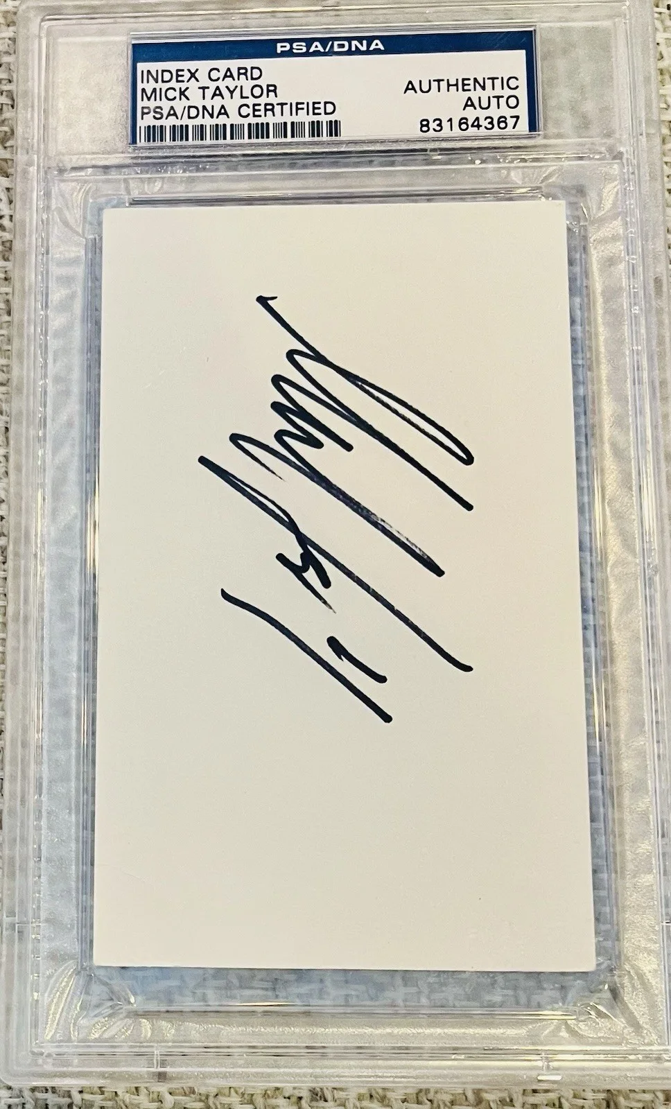 Mick Taylor Rolling Stones Signed Cut NICE Autograph PSA/DNA, image 2
