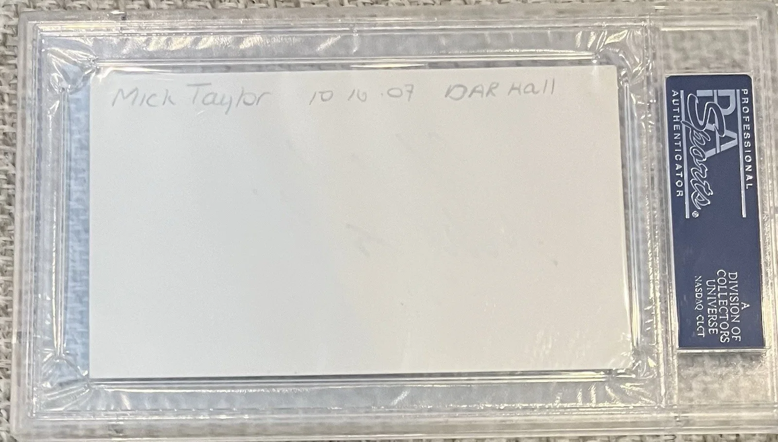 Mick Taylor Rolling Stones Signed Cut NICE Autograph PSA/DNA, image 3
