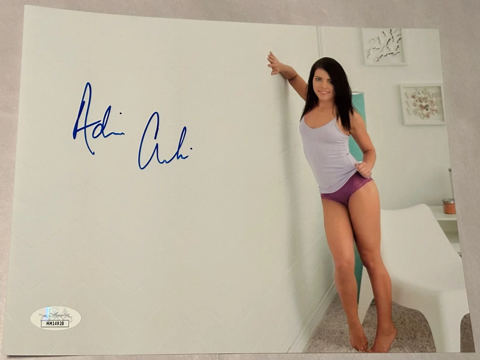 Adriana Chechik Signed Adult Film Star Model Autographed 8x10 Photo with JSA COA, изображение 2