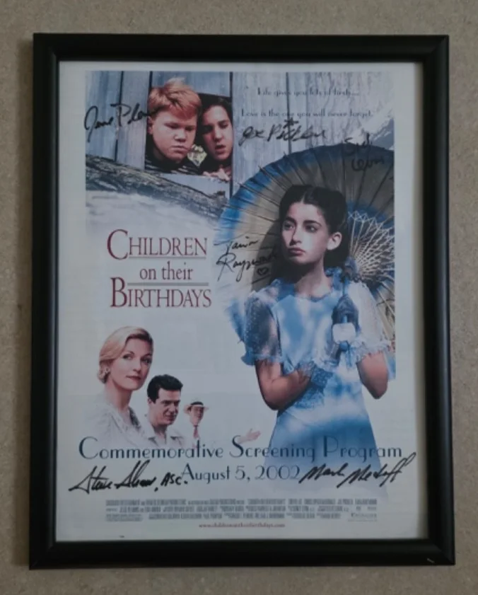 Jesse Plemons, Joe Pichler, Tania Raymonde, Mark Medoff — Signed One Sheet from Children on Their Birthdays w/ Jesse Plemons 2002, image 3