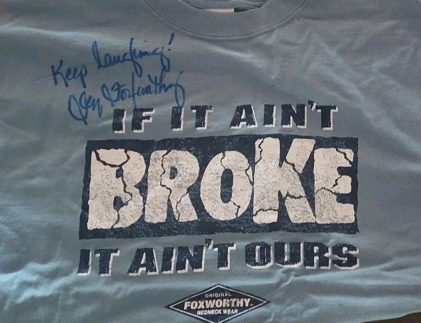 Jeff Foxworthy — Jeff Foxworthy Autographed T-shirt With Letter Of Authenticity