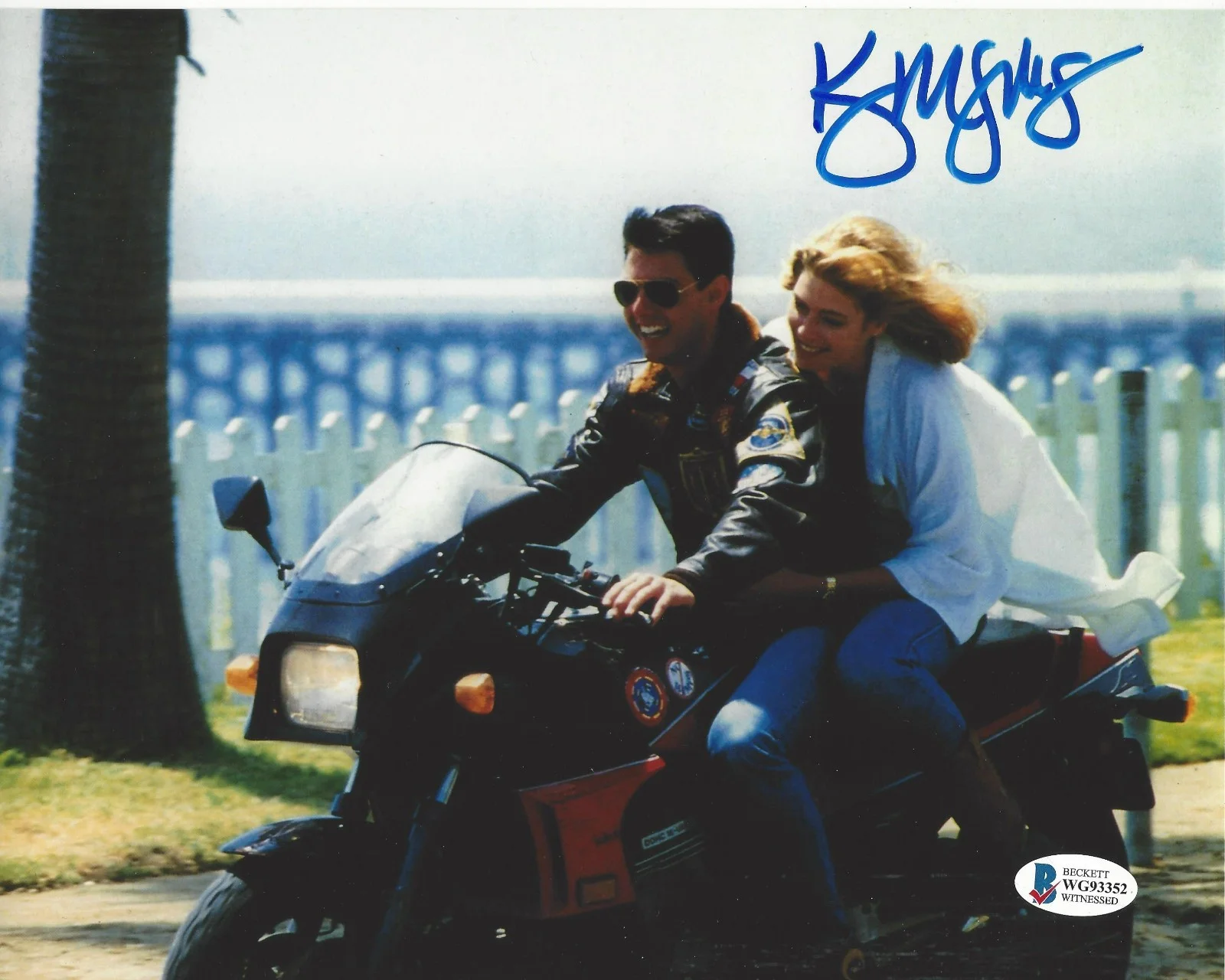 Kelly McGillis — KELLY MCGILLIS SIGNED TOP GUN 8x10 MOVIE PHOTO CHARLIE TOM CRUISE 4 BECKETT COA