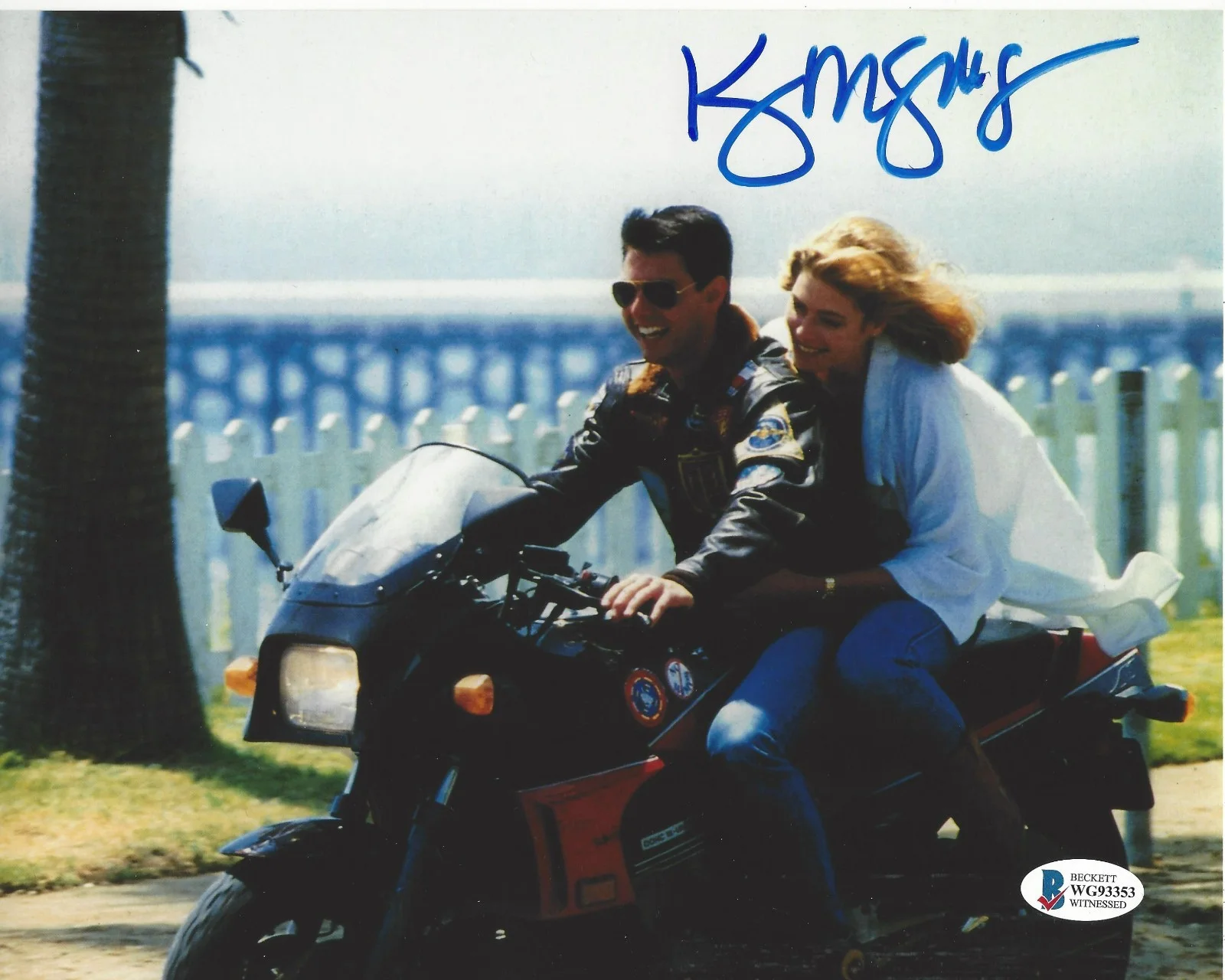 Kelly McGillis — KELLY MCGILLIS SIGNED TOP GUN 8x10 MOVIE PHOTO CHARLIE TOM CRUISE 4 BECKETT COA, изображение 3
