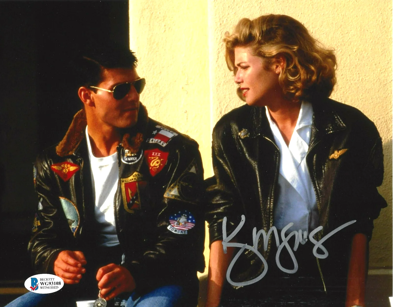 Kelly McGillis — KELLY MCGILLIS SIGNED TOP GUN 8x10 MOVIE PHOTO CHARLIE TOM CRUISE 3 BECKETT COA