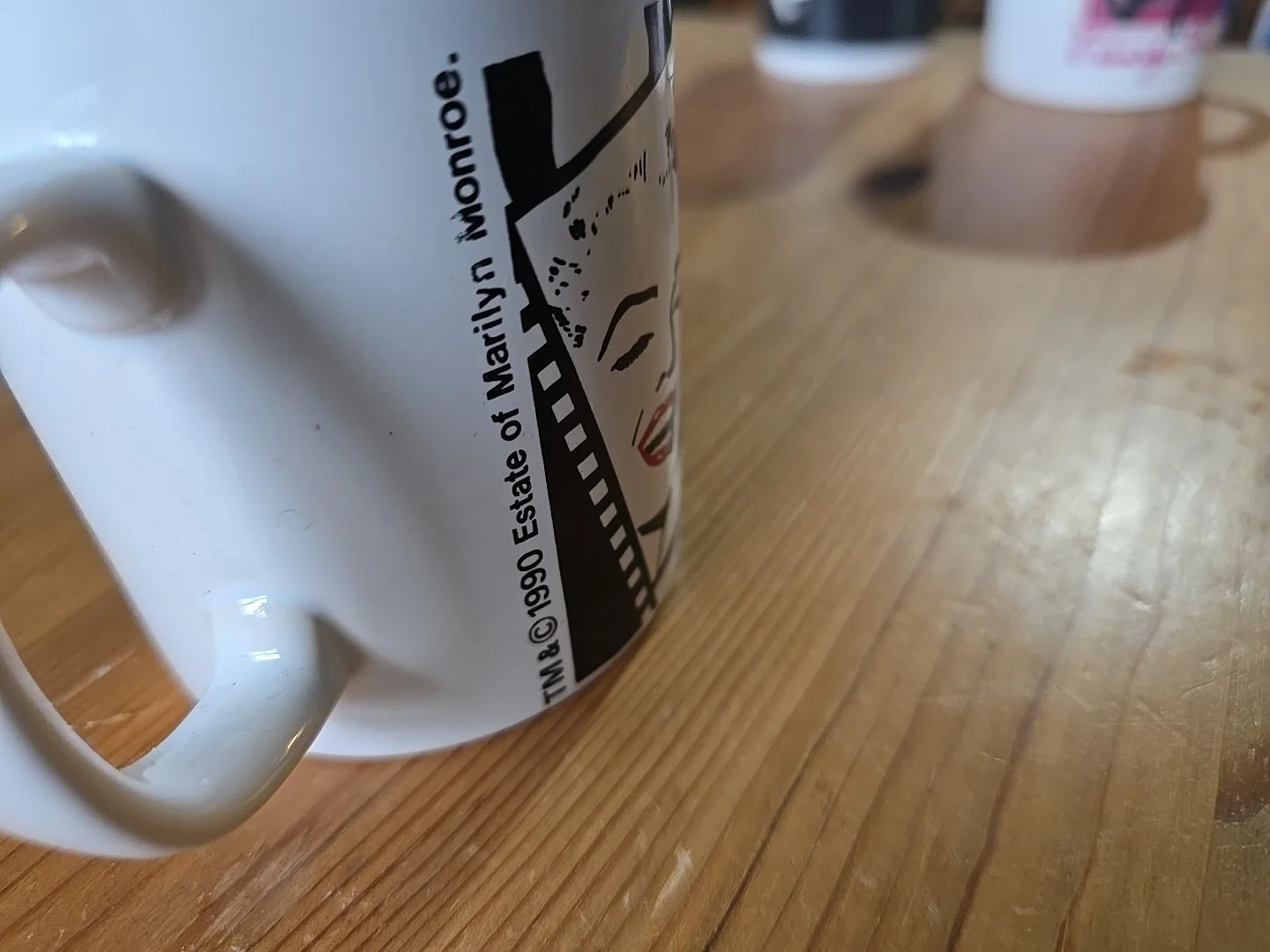Rare 1990 From Estate Of MARILYN MONROE Coffe MUG Trade Marked New Nice Design, image 4