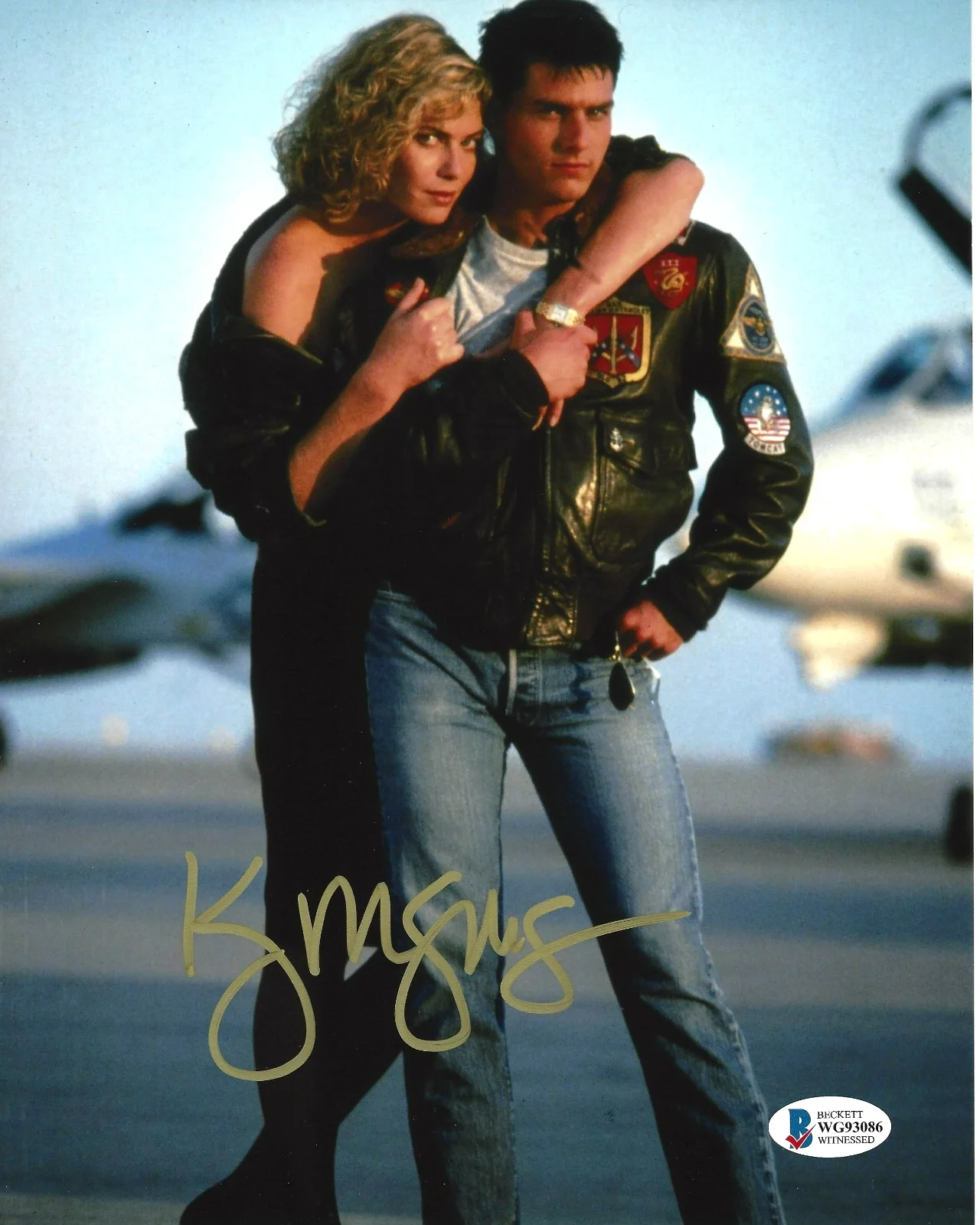 Kelly McGillis — KELLY MCGILLIS SIGNED 'TOP GUN' 8x10 MOVIE PHOTO CHARLIE ACTRESS 6 BECKETT COA