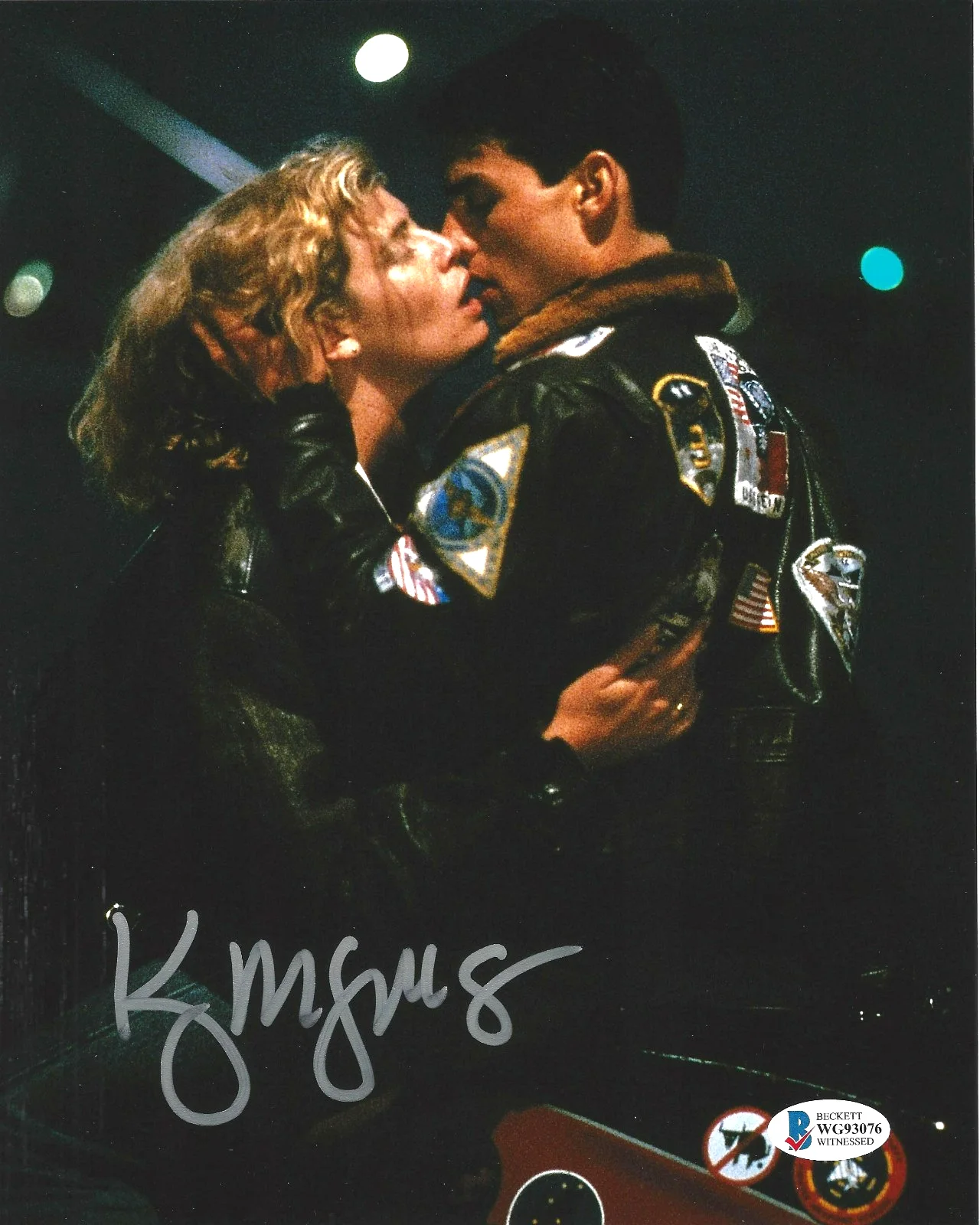 Kelly McGillis — KELLY MCGILLIS SIGNED TOP GUN 8x10 MOVIE PHOTO CHARLIE TOM CRUISE 1 BECKETT COA
